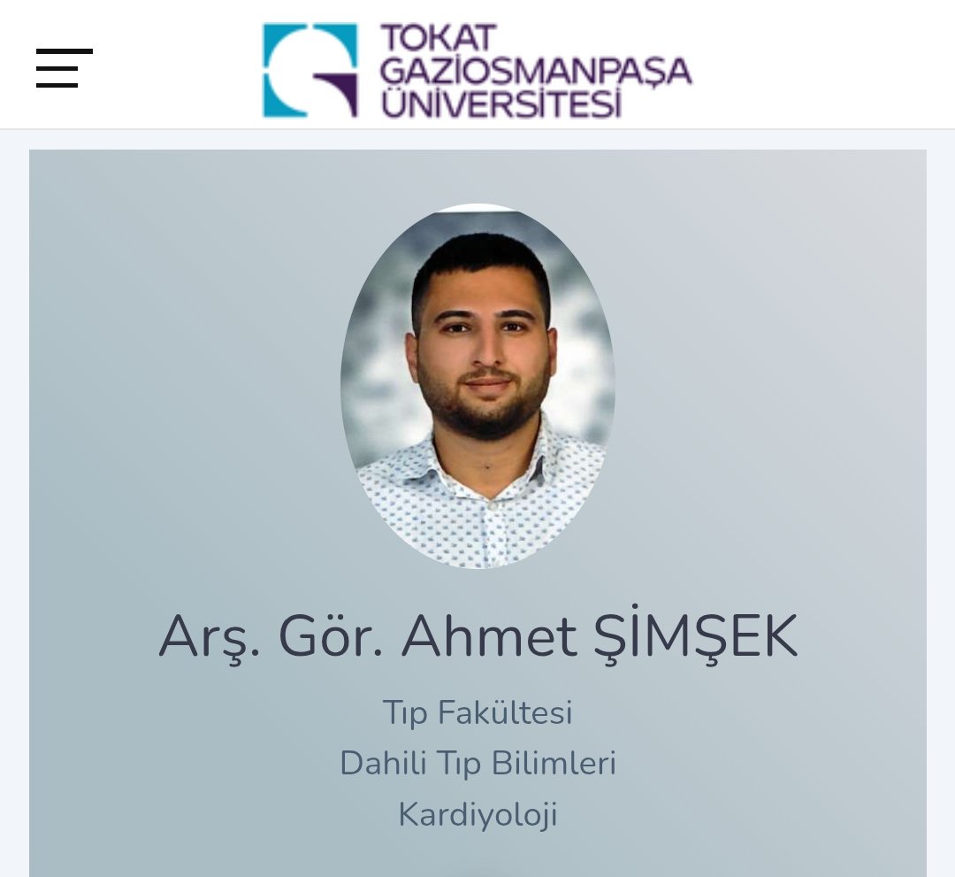 Tıbbiyeli Sözlük (@tibbiyelisozluk) on Twitter photo Yine genç bir meslektaşımızı kaybettik 😔
Tokat Gaziosmanpaşa Üniversitesi Kardiyoloji asistanı Dr. Ahmet Şimşek'in vefat haberi çok derinden üzmüştür.Sevenlerine sabır dilerim,camiamızın başı sağolsun 🙏
<a href="/tibbiyelisozluk/">Tıbbiyeli Sözlük</a> Yine genç bir meslektaşımızı kaybettik 😔
Tokat Gaziosmanpaşa Üniversitesi Kardiyoloji asistanı Dr. Ahmet Şimşek'in vefat haberi çok derinden üzmüştür.Sevenlerine sabır dilerim,camiamızın başı sağolsun 🙏
<a href="/tibbiyelisozluk/">Tıbbiyeli Sözlük</a>