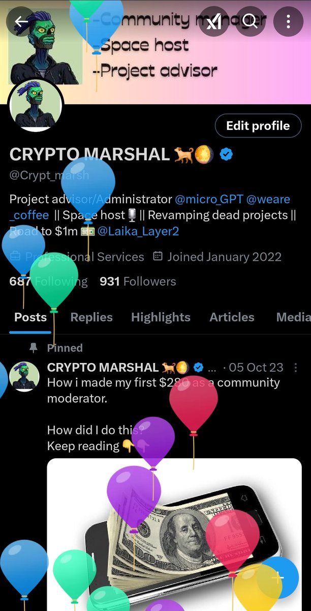 Twitter gave some balloons 🎈 
Happy birthday to me.
My joy is full