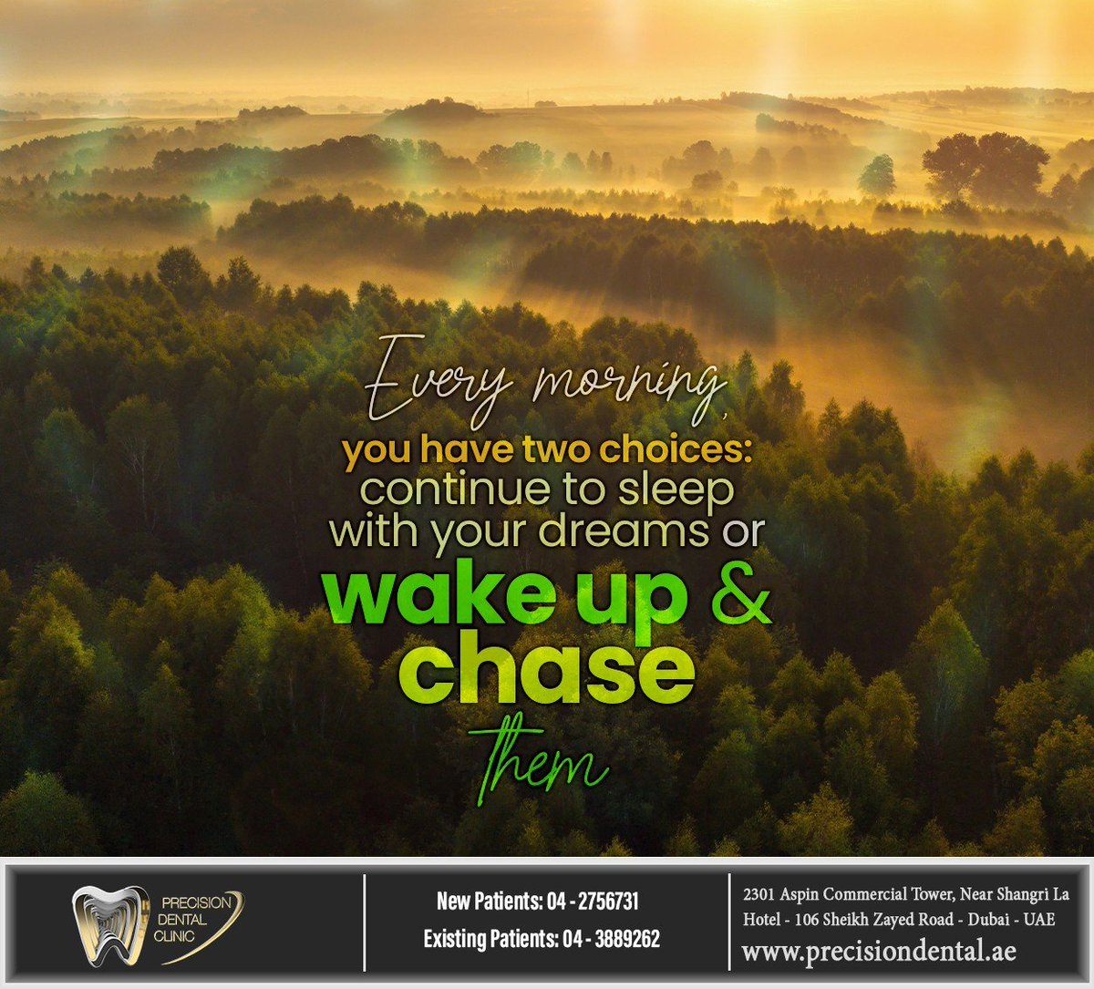 precisiondxb's tweet photo. #dream #bepositive #chaseyourdream #positivevibesonly #precisiondentalclinic #dubai https://t.co/OQcLjwq6FR