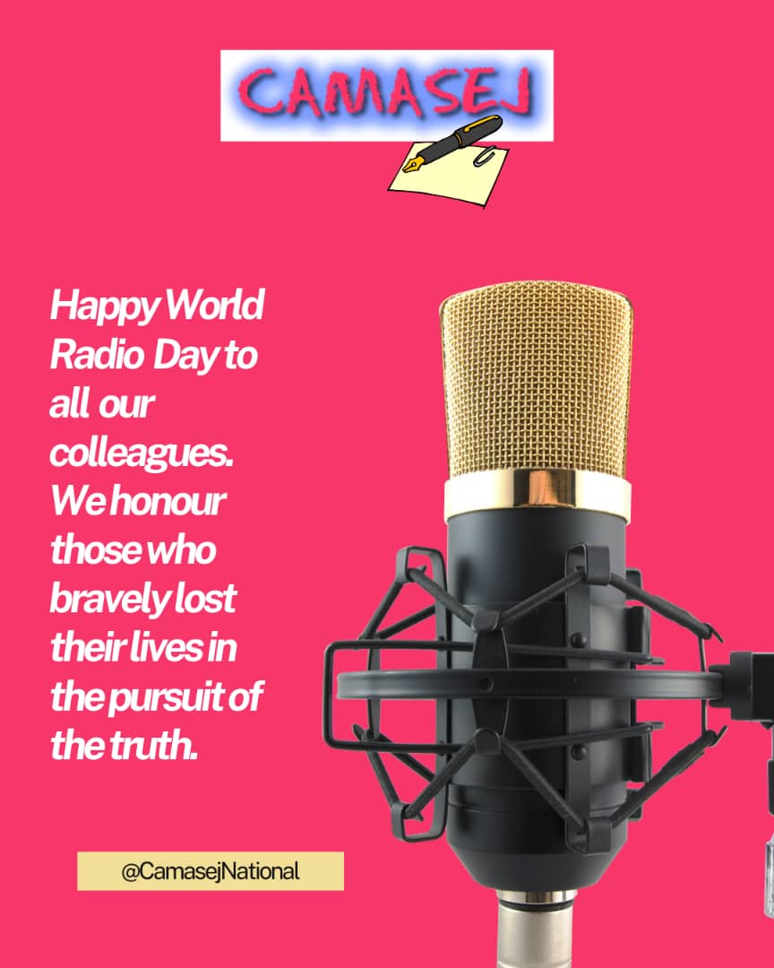 CamasejN's tweet photo. #HappyWorldRadioDay
On this World Radio Day, we honor the crucial role of radio and the bravery of journalists, especially those  working in conflict zones. Your commitment to delivering accurate news amidst adversity is commendable.Thank you for your invaluable service. https://t.co/2sTqafi2lF