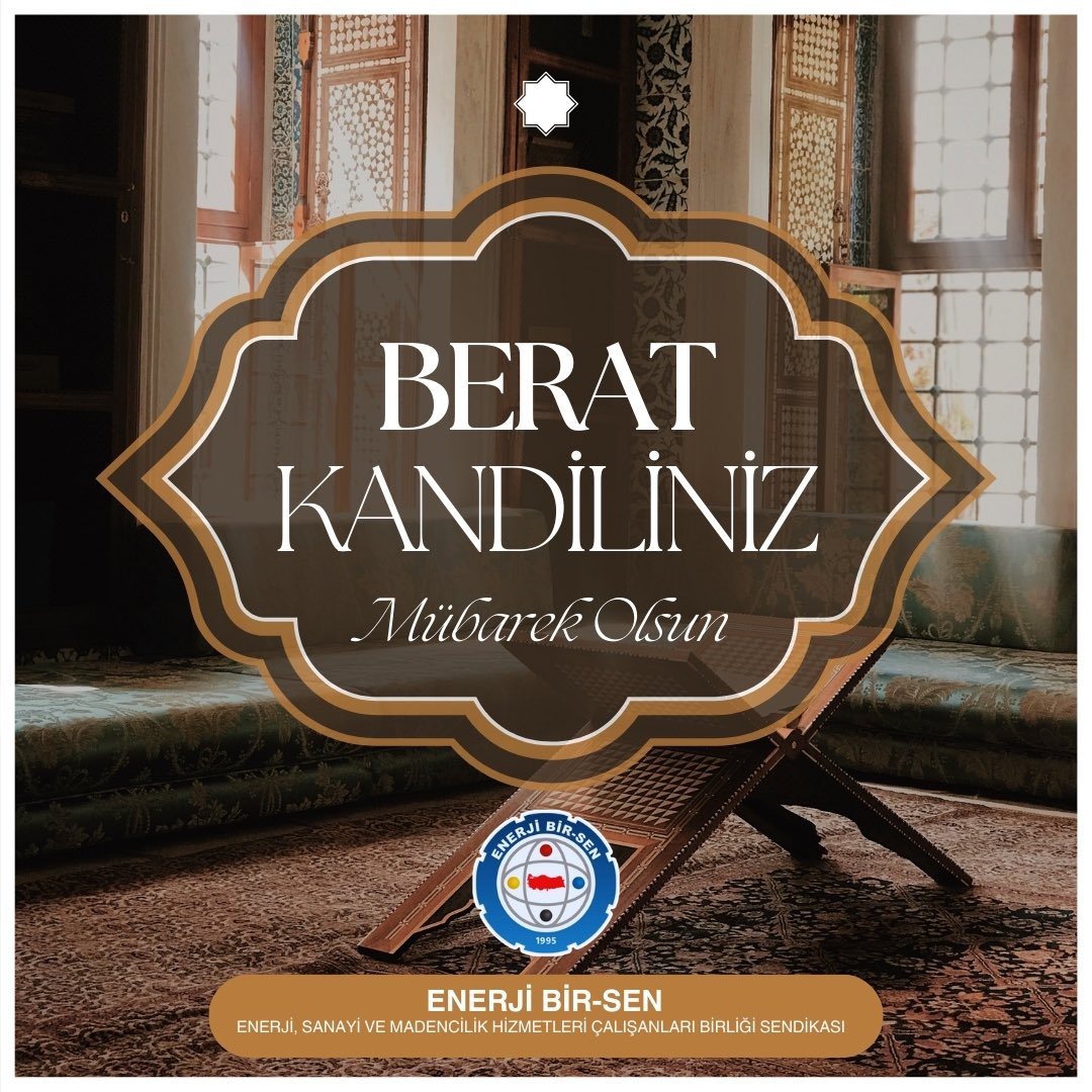 Rahmet ve mağfiret gecesi Berat Kandili’nin tüm İslam âlemi için hayırlara vesile olmasını temenni ediyor; bu mübarek gecede yüce Allah'tan dualarımızın kabul olmasını, kalplerimizin arınmasını ve kardeşlik ruhuyla daha güçlü bir Türkiye diliyoruz. 
Bizlere affı, huzuru,