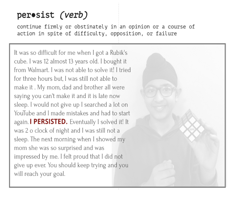 Students share moments they overcame challenges (big and small) through determination and grit. #Abbyschools