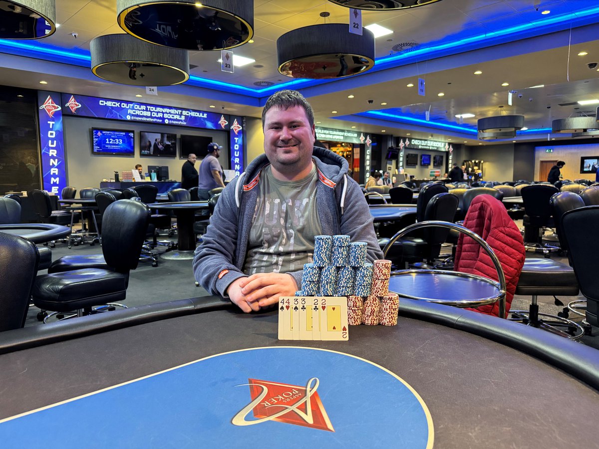 Congratulations to Thomas Mulliner who won the UKCOAP PLO 4/5/6 Card Tournament.

Thomas beat a field of 62 players to take home £2,000.

Well played Thomas