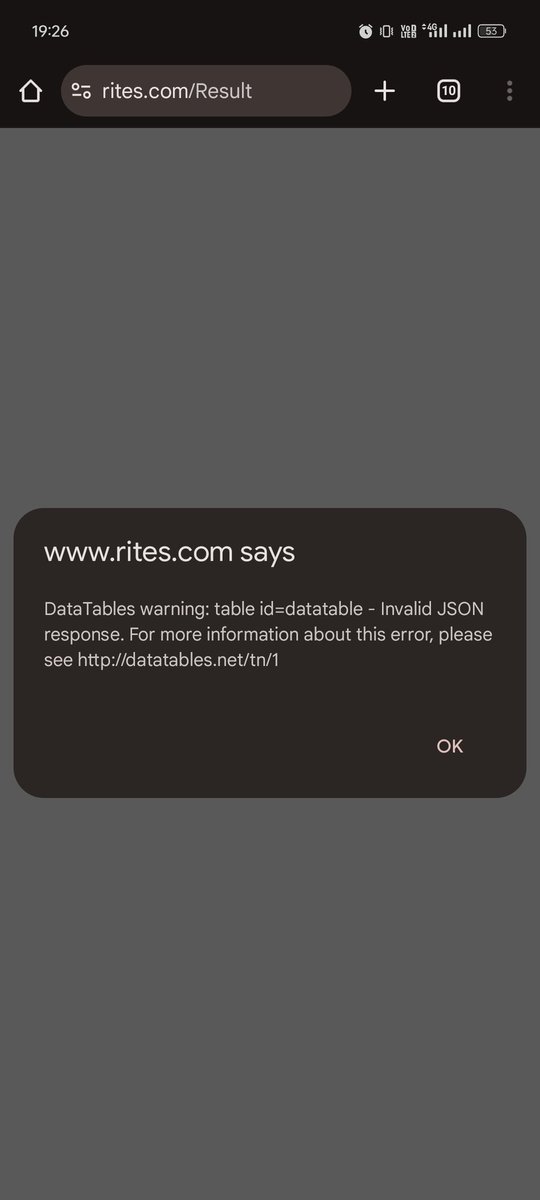 godblessyou009's tweet photo. @RITESLIMITED Sir, the Rites official wesite was not working properly between 4th February to 10th February. Due to which I was not able to upload the deficiency certificate for Adv no. 197/24. I had also mailed the office for this issue. 
Sir, please reopen window for upload deficiency certi. https://t.co/Dbx05l4lAJ