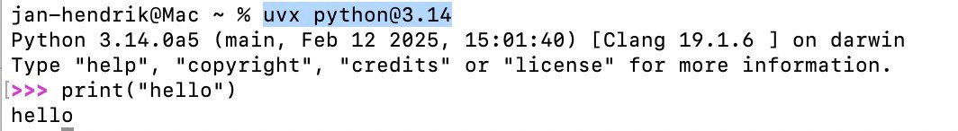 easiest way to try the latest python version: 
`uvx python@3.14`