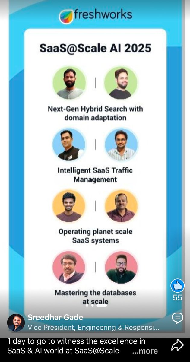 subir_sbr's tweet photo. @FreshworksInc  

#SaasAI2025 

.

#SaaSAtScale #AI #Data #Networking #Hyderabad #SaaS #ArtificialIntelligence #MachineLearning #TechConference #DataScience #StartupGrowth #FutureOfWork #BusinessNetworking #CloudComputing #Innovation

 https://t.co/MbymkWyCdK https://t.co/sC238LRDIe