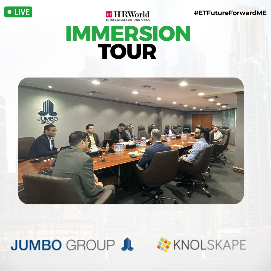 ETHRWorldME's tweet photo. Explore Innovation at the #ETFutureForwardME Immersion Tours!
An engaging session is unfolding at @JumboWorld & @KNOLSKAPE, bringing the future of work to life.
Don't miss this transformative experience!
🔗 Learn More: https://t.co/fm11tOFoPk
#ETFutureForwardME #Innovation https://t.co/IRz23AlQsk
