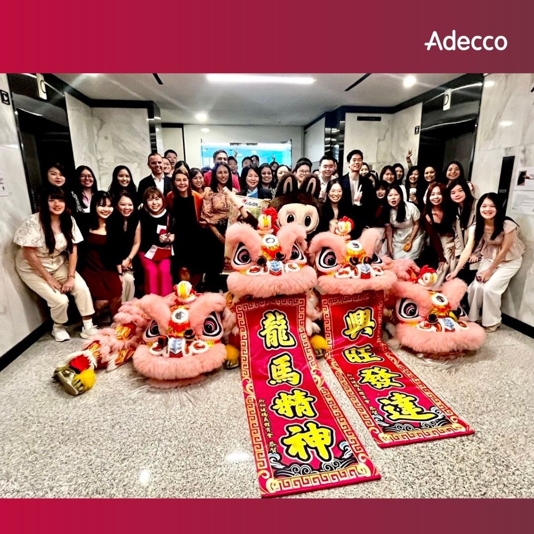 Bringing in the Lunar New Year with energy &amp; prosperity! 🎉🧧 A vibrant lion dance welcomed us into another year of success &amp; new opportunities. 

Stay tuned for more exciting updates and opportunities from Adecco in 2025! ✨

#AdeccoSG #CNY2025 #StrongerTogether #Prosperity