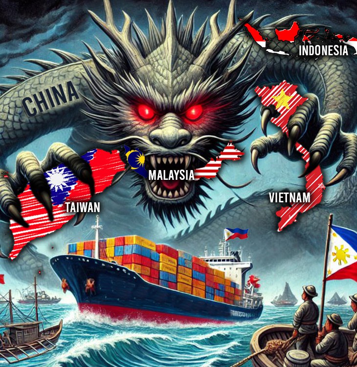 ALT_wps's tweet photo. China's "monster ship" and illegal actions in the #WestPhilippineSea threaten regional sovereignty and defy international law. Despite global condemnation, #China continues its aggressive expansion across the Indo-Pacific.

READ FULL ARTICLE: https://t.co/JYnZkWHGfY https://t.co/iaOsG47MOC