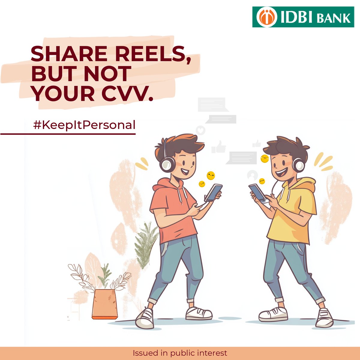 IDBI_Bank's tweet photo. Your CVV is just for you. Protect your card details – never share them with anyone.
#KeepItPersonal #CVVSecurity #OnlineSafety #DigitalFraudAwareness #IDBIBank https://t.co/talSNG6vQI