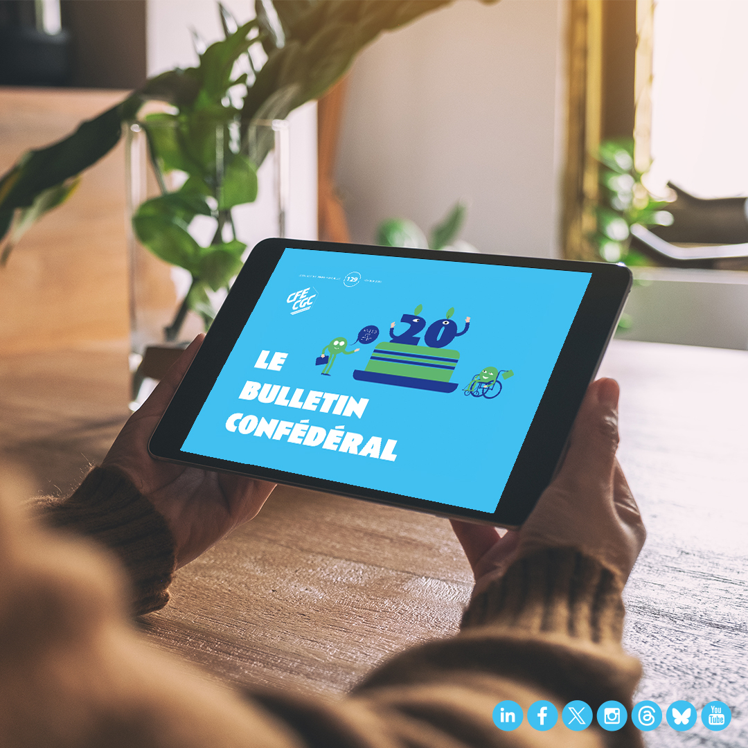 🗞 Notre Bulletin est paru !  ⤵

🗣La CFE-CGC mobilisée pour la concertation sur les #retraites
👩‍⚖️France télécom : le harcèlement moral institutionnel reconnu
👩‍🦽La loi #handicap du 11 février 2005 : une avancée majeure

Et bcp d'autres sujets ➡ calameo.com/cfecgc/read/00…