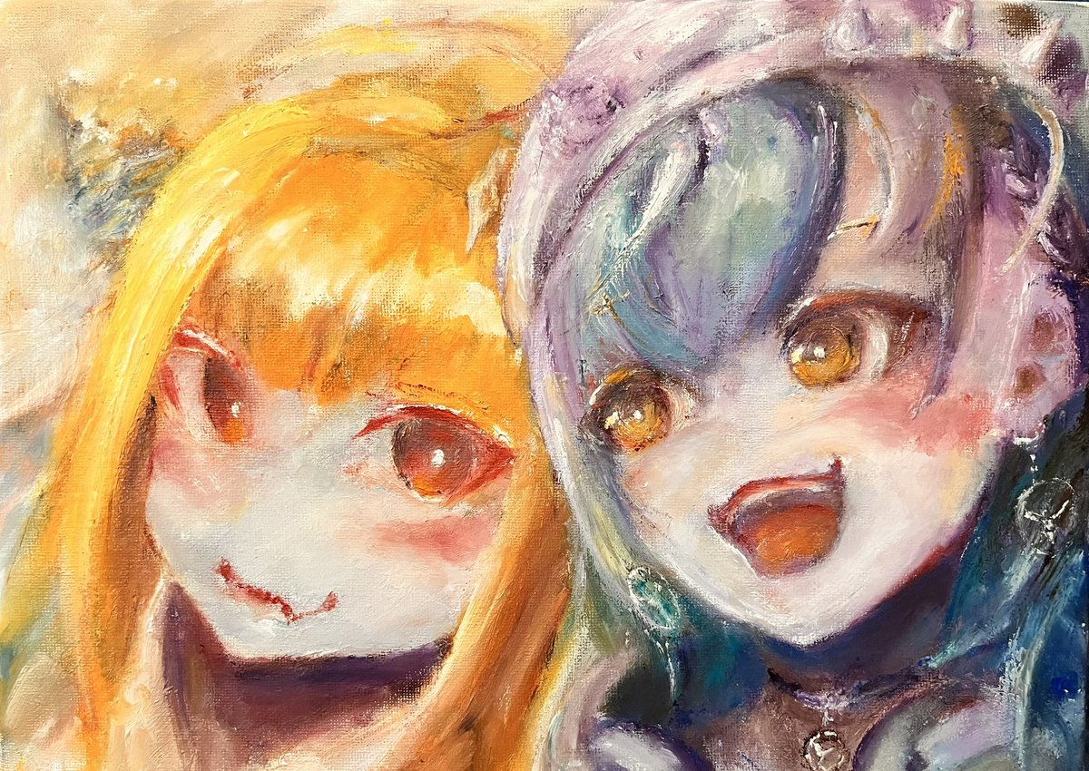 「oilpainting チハココ-driving-#桐生コ個展6 #もはやちはや」|クユウチ🐉🍷🖕🖋vの油絵画家のイラスト