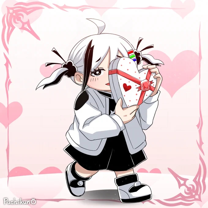 ハッピーバレンタインモノチ「受け取って欲しいんだっち…!」#MonochiProject 