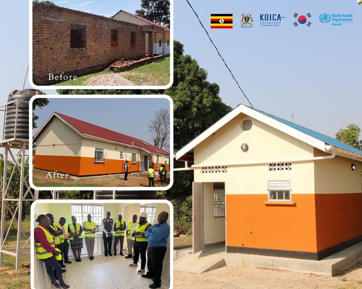 WHO Uganda (@whouganda) on Twitter photo With support from @KOICA, <a href="/WHOUganda/">WHO Uganda</a>, and <a href="/MinofHealthUG/">Ministry of Health- Uganda</a>, health facilities in #Busoga are being refurbished under the Health System Strengthening Project for improved Reproductive Maternal Newborn Child and Adolescent Outcomes.
Stakeholders conduct monthly site monitoring With support from @KOICA, <a href="/WHOUganda/">WHO Uganda</a>, and <a href="/MinofHealthUG/">Ministry of Health- Uganda</a>, health facilities in #Busoga are being refurbished under the Health System Strengthening Project for improved Reproductive Maternal Newborn Child and Adolescent Outcomes.
Stakeholders conduct monthly site monitoring