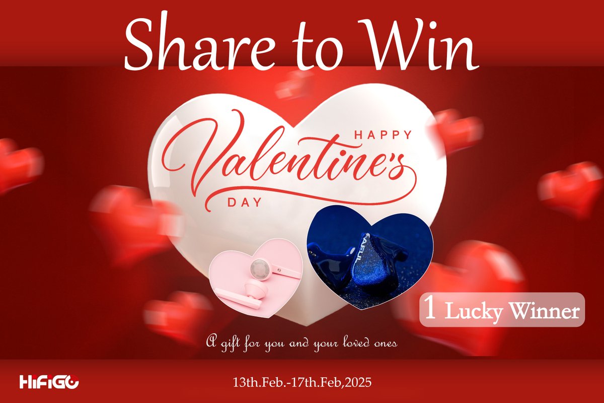 HiFiGoAudio's tweet image. 💖Happy Valentine's Day!💖
We’re giving away @AFULJP Explorer &amp;amp; @DUNU_Headphone Alpha3—one for you, and one for your loved ones!💕
How to enter:
1. Follow @HiFiGoAudio
2. Like &amp;amp; RT this post
3. Comment: Tag your loved ones and share your favorite song
Good Luck!
#Giveaway #HiFiGo