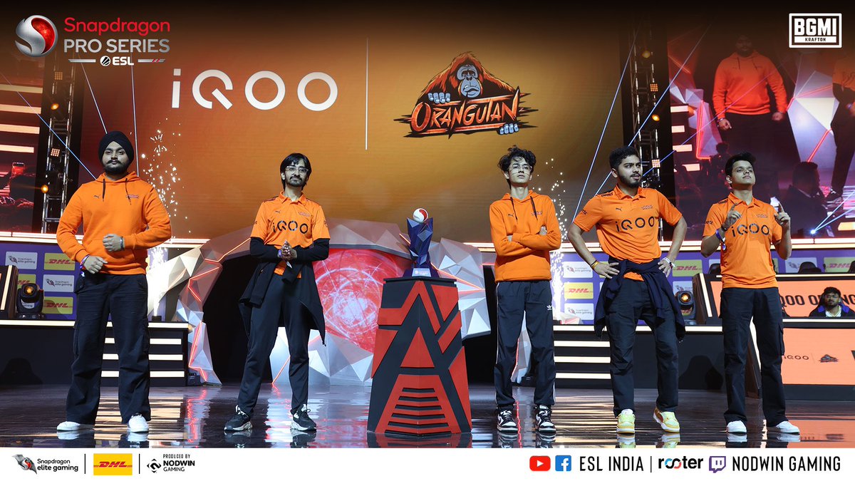 Team IQOO Orangutan went all in and left their mark on the LAN stage in BGMI Snapdragon Mobile Challenge Finals.

Relive the action on our channels:
📺 YT/FB - ESL India
📺 Rooter/Twitch - Nodwin Gaming

#Snapdragon #SPS #SnapdragonProSeries
