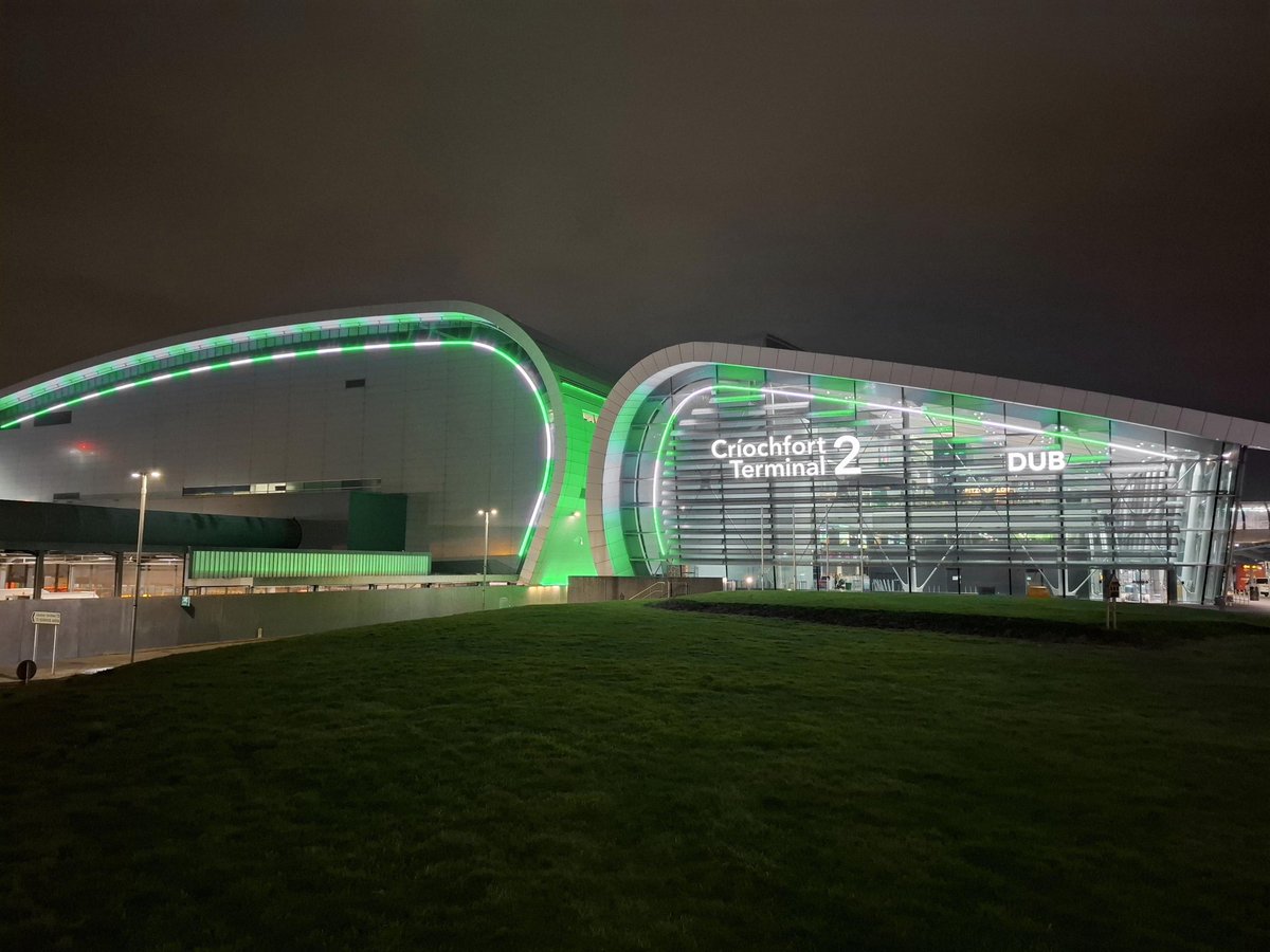 Dublin Airport (@dublinairport) on Twitter photo A warm welcome to the 190 <a href="/ShamrockRovers/">Shamrock Rovers FC</a> fans flying to Norway this morning for their side’s <a href="/EuropaConLeague/">UEFA Europa Conference League</a> match against <a href="/moldefotball/">Molde FK</a>.
We hope you like what we did with the place overnight… 🟢⚪️ A warm welcome to the 190 <a href="/ShamrockRovers/">Shamrock Rovers FC</a> fans flying to Norway this morning for their side’s <a href="/EuropaConLeague/">UEFA Europa Conference League</a> match against <a href="/moldefotball/">Molde FK</a>.
We hope you like what we did with the place overnight… 🟢⚪️
