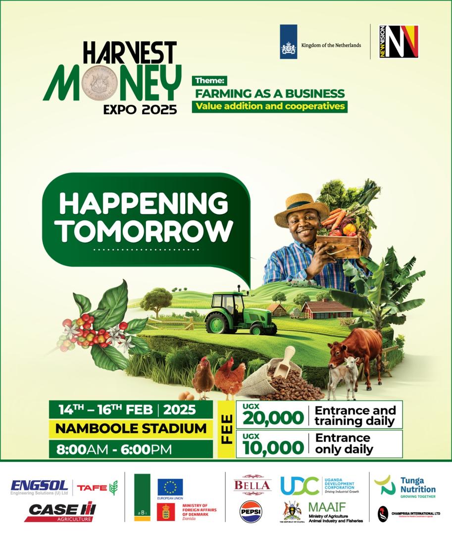 The Harvest Money Expo is a must attend because of the value it comes with. This only happens once a year so make it a point to attend and meet farming experts with practical skills. TOMORROW