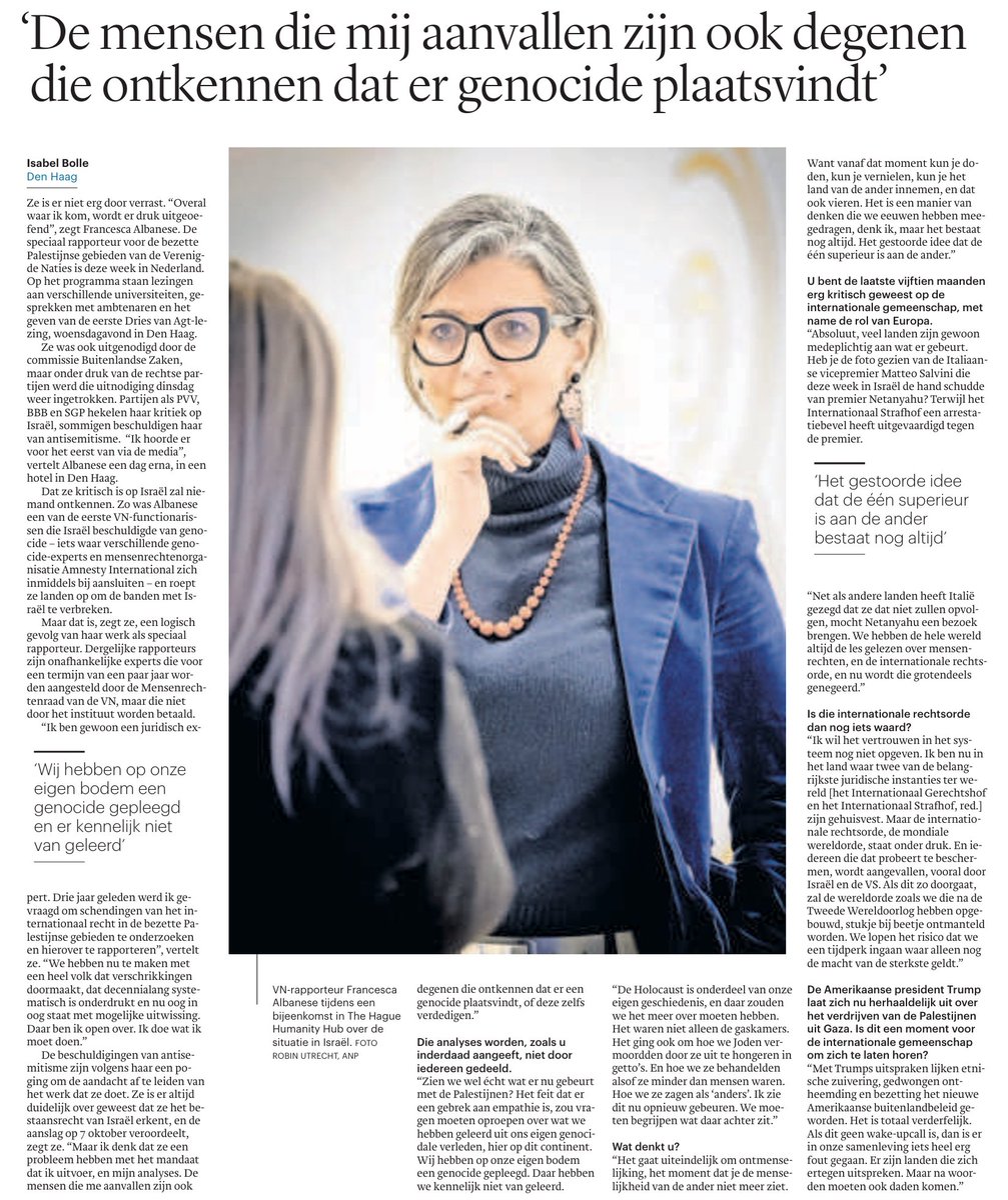 Daarom hebben ze haar ook gecanceld, zodat ze later kunnen zeggen: 'Wir haben es nicht gewusst'.