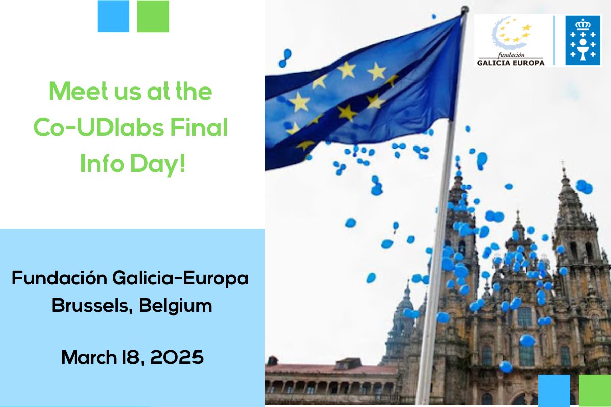Co-UDlabs (@coudlabs) on Twitter photo 📢 Co-UDlabs is coming to an end in April 2025. To celebrate, the partnership is organising a public final event.
Open to the whole communities, join us on 📅 March 18, 2025 at📍the <a href="/FGaliciaEuropa/">Fundación Galicia Europa</a> in Brussels
Download the programme and register here co-udlabs.eu/evenements/co-… 📢 Co-UDlabs is coming to an end in April 2025. To celebrate, the partnership is organising a public final event.
Open to the whole communities, join us on 📅 March 18, 2025 at📍the <a href="/FGaliciaEuropa/">Fundación Galicia Europa</a> in Brussels
Download the programme and register here co-udlabs.eu/evenements/co-…