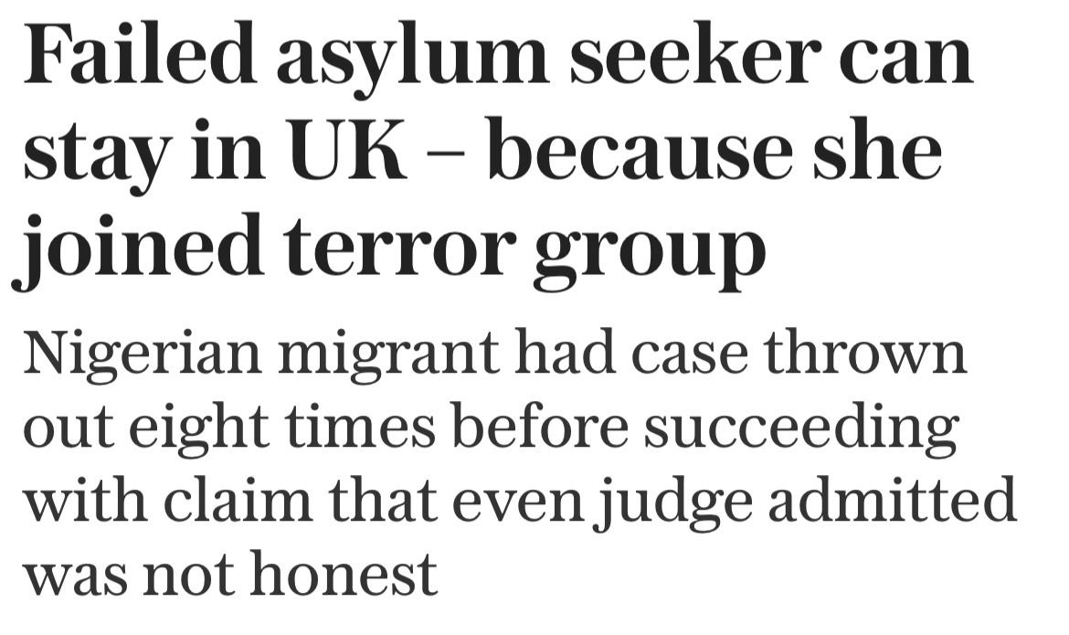 RobertJenrick's tweet photo. This decision is a sick joke on the British public.

It’s a clear example of immigration judges abusing their powers. 

It must end. https://t.co/nqXGdpC88X