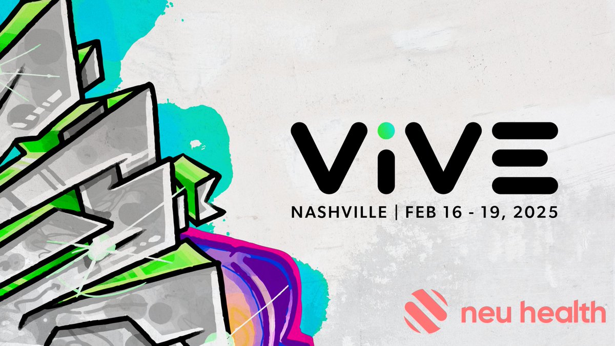 Neu_Health's tweet image. @Neu_Health is heading to ViVE 2025!
From February 16-19 in Nashville, TN - Neu Health will be attending with the Cedars Sinai Accelerator. If you’re attending ViVE, and would like to learn about how Neu Health is reinventing neurology - you can find us at Booth 1810-5 #ViVE2025