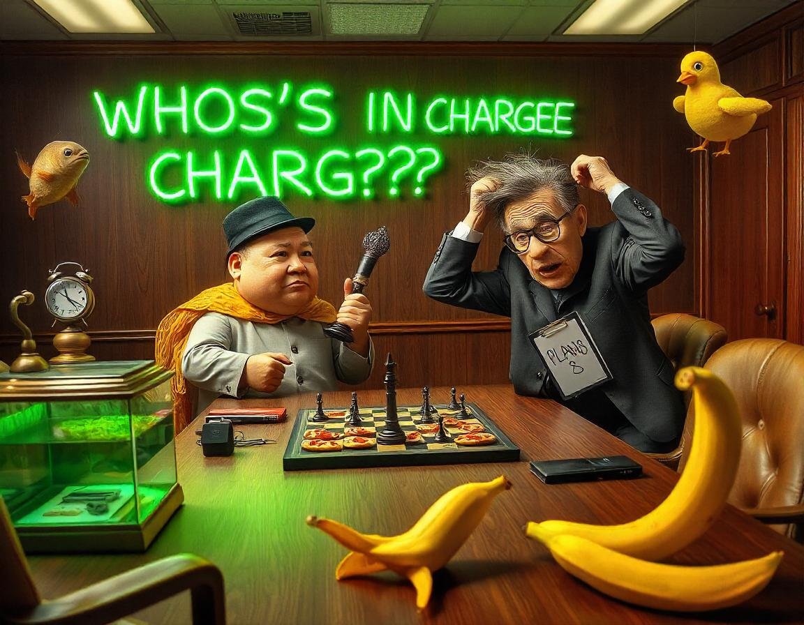 roman_k7842's tweet image. &quot;Yo, it&apos;s like, who’s really who in this wild ride of absurd theatre? 🌀🎭 #SurrealVibes #TwitterTheatre&quot;