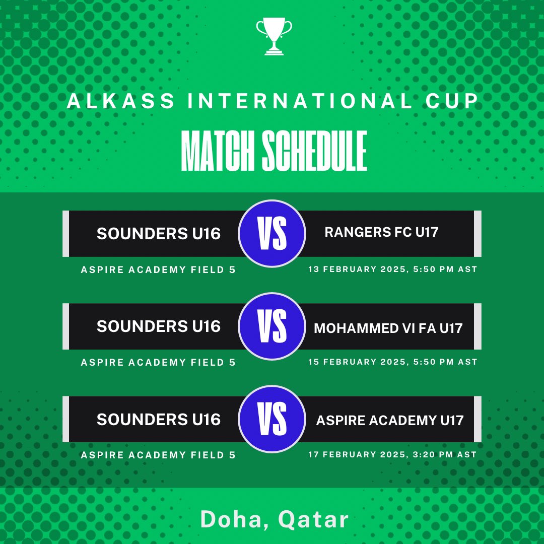 Ashton Riggs (@ashriggssports) on Twitter photo Match Schedule! Bracket play at the Alkass International Cup. <a href="/TopDrawerSoccer/">TopDrawerSoccer</a> <a href="/PrepSoccer/">Prep Soccer ⚽️</a> <a href="/SoundersAcademy/">Sounders FC Academy</a> Match Schedule! Bracket play at the Alkass International Cup. <a href="/TopDrawerSoccer/">TopDrawerSoccer</a> <a href="/PrepSoccer/">Prep Soccer ⚽️</a> <a href="/SoundersAcademy/">Sounders FC Academy</a>