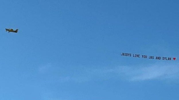 JasDy first &amp; second digital billboard at edsa, then third digital billboard at MOA and an Aerial banner in Bulacan🚁🏳️
This is how troopers loves you two! 
Happy 6th monthsary JasDy🩵🩵🩵🥰

<a href="/jasscalesofc/">Jas Dudley-Scales</a> <a href="/dylan_yturralde/">Dylan</a>