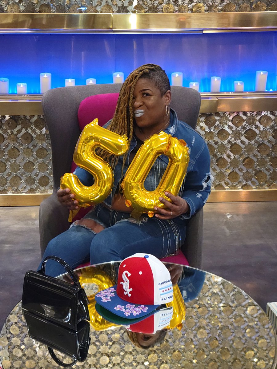 YOOOO! LET'S WISH #SOXCHIC A VERY HAPPY 50TH BIRTHDAY EVERYONE! ITS OFFICIALLY #SoxChic50 #WhiteSox #Chicago