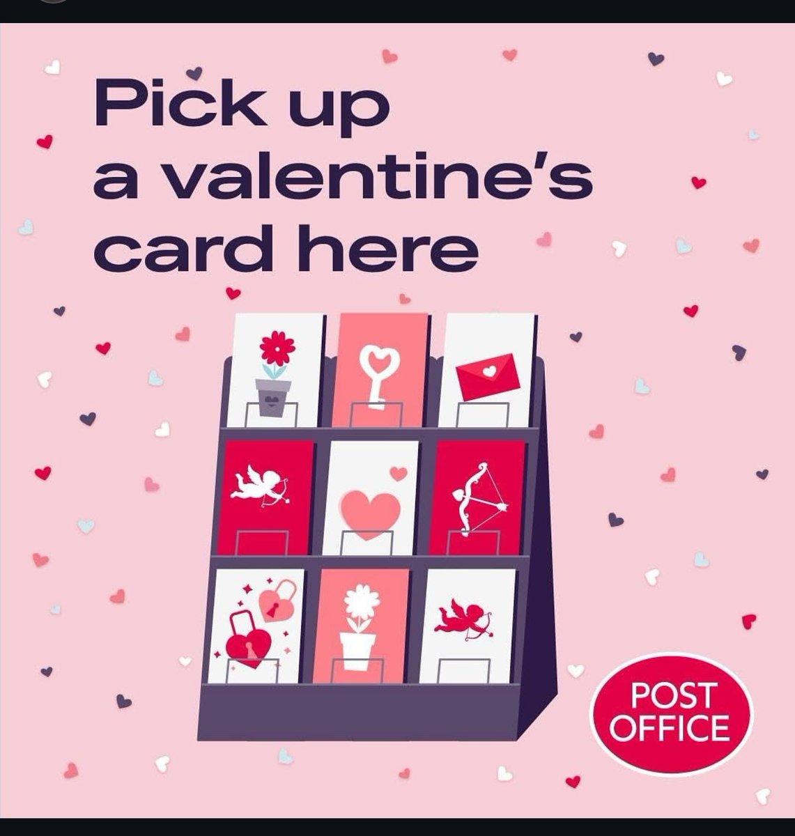 ulvpostoffice's tweet photo. Still need to get a valentine's day card? Pop in and see us, we have plenty to choose from! #postoffice #wecanhelpwiththat https://t.co/99fZTRHU2k