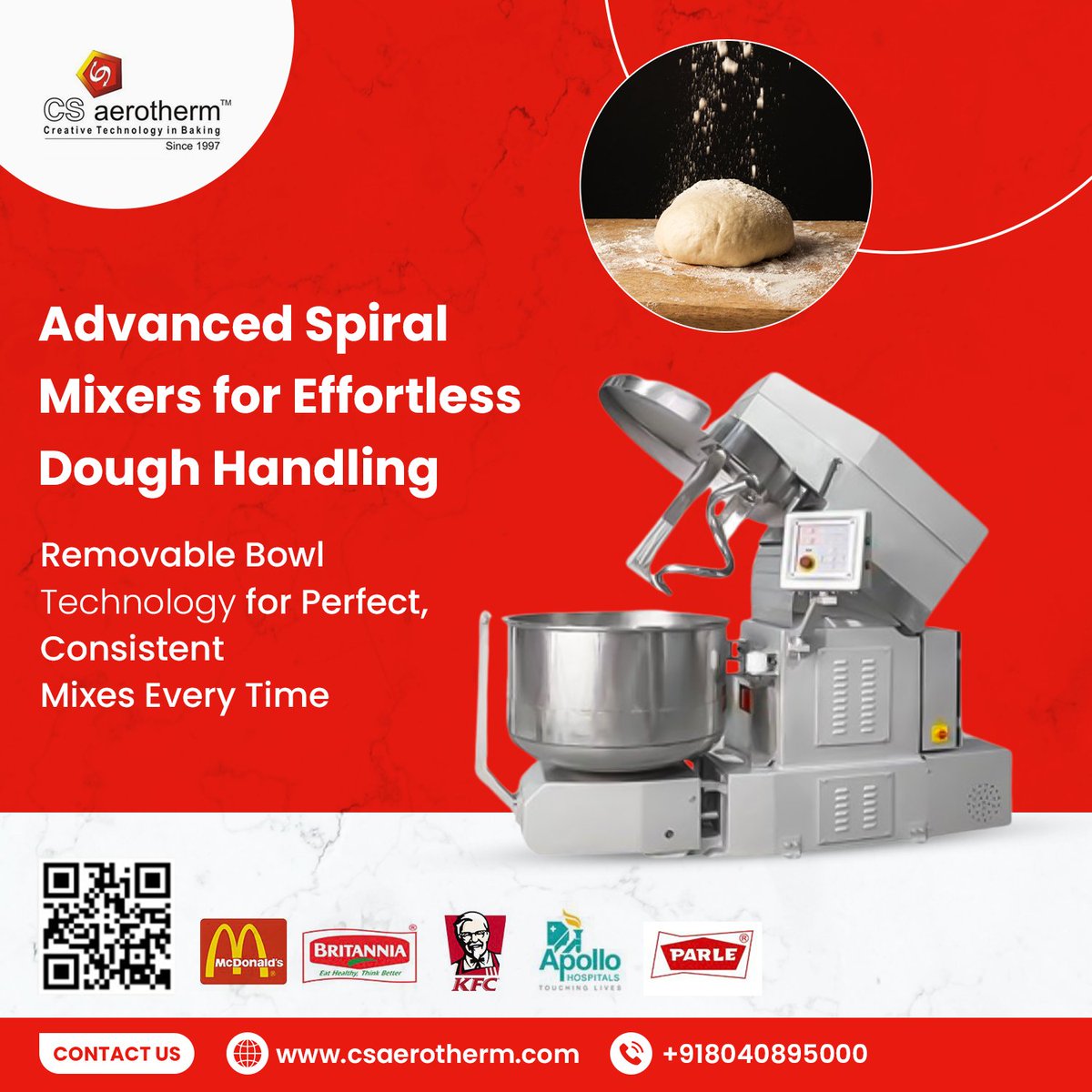 CSAPL1's tweet image. Effortlessly handle dough with our advanced spiral mixers featuring removable bowl technology for consistent, smooth mixes every time.

csaerotherm.com/page/spiral-do…

#csaerotherm #spiralmixer #doughmixing #bakeryequipment #foodindustry #bakinginnovation #highperformance #qualitybaking