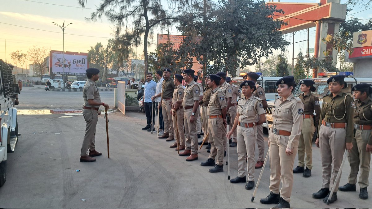 Nagarpalika election foot petroling.