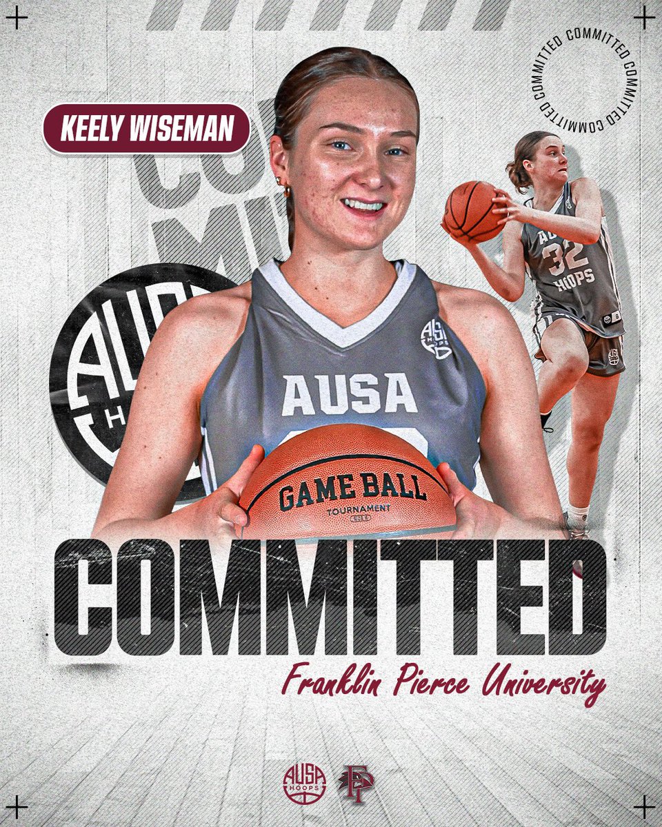 AUSA Hoops WBB (@ausa_hoops_wbb) on Twitter photo Committed.
Congratulations <a href="/wiseman3282/">Keely Wiseman</a> on her commitment to <a href="/FPU_WBB/">Franklin Pierce University</a> to play for Coach Swasey.
The sharp shooting guard out of Central Districts had an impressive showing last Summer at the <a href="/TFNsRun4Roses/">TFN's Run 4 Roses</a> showcasing her skillset in front of hundreds of coaches.
We wish Keely Committed.
Congratulations <a href="/wiseman3282/">Keely Wiseman</a> on her commitment to <a href="/FPU_WBB/">Franklin Pierce University</a> to play for Coach Swasey.
The sharp shooting guard out of Central Districts had an impressive showing last Summer at the <a href="/TFNsRun4Roses/">TFN's Run 4 Roses</a> showcasing her skillset in front of hundreds of coaches.
We wish Keely