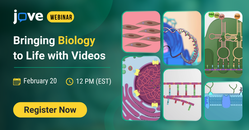 JoVEJournal's tweet photo. 📢 Biology Webinar: Bringing Biology to Life with Videos

✨ Explore biology videos and quizzes to boost student engagement and learning outcomes.

💾 Save your spot! 🔗Register now: https://t.co/Z3Ic0WHvwb

Can’t attend live? Register anyway, and we’ll send you the recording!