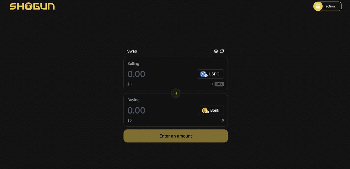 Seamless on-chain trading starts with <a href="/gundotfun/">Shogun 将軍</a>!

🚀 Effortless swaps across Solana, Ethereum, Arbitrum, BERA, Base, and more—no bridges needed!

⚡ Fast, secure, and hassle-free.

🔥 Experience the future of DeFi at gun.fun!