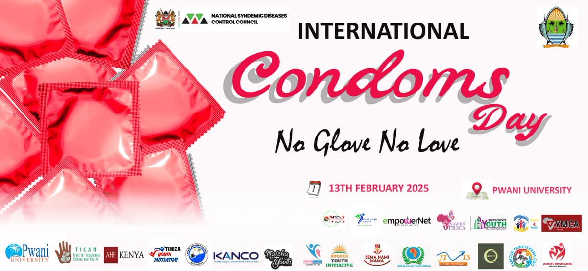 AngazaKilifi's tweet photo. This February 13th, we celebrate #InternationalCondomDay as a reminder that protection is power!
Condoms are a simple yet effective way to prevent HIV, STIs, and unintended pregnancies, ensuring a healthier future for all.
#CreatingPositiveChange #CondomDay2025 #SaferIsFun https://t.co/JtIJHtpLsp
