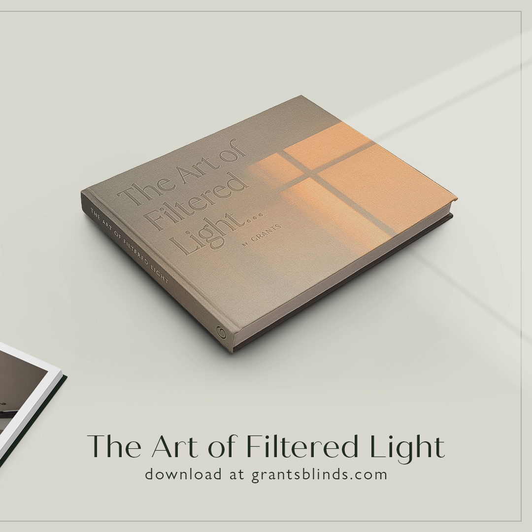 Our informative new book The Art of Filtered Light presents a wide portfolio of completed projects specializing in concealed blinds, garden rooms and special projects.

Download here 👉 grantsblinds.com/publications