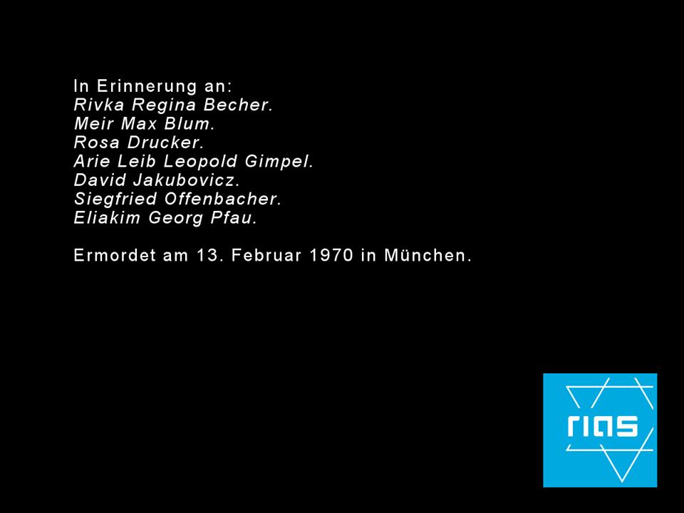 In Erinnerung: Heute vor 55 Jahren wurden sieben Bewohnerinnen und Bewohner bei einem Brandanschlag auf das Gemeindehaus der Israelitischen Kultusgemeinde #München und Oberbayern ermordet. Wir gedenken der Opfer. 
#Bayern #Antisemitismus #KeinVergessen