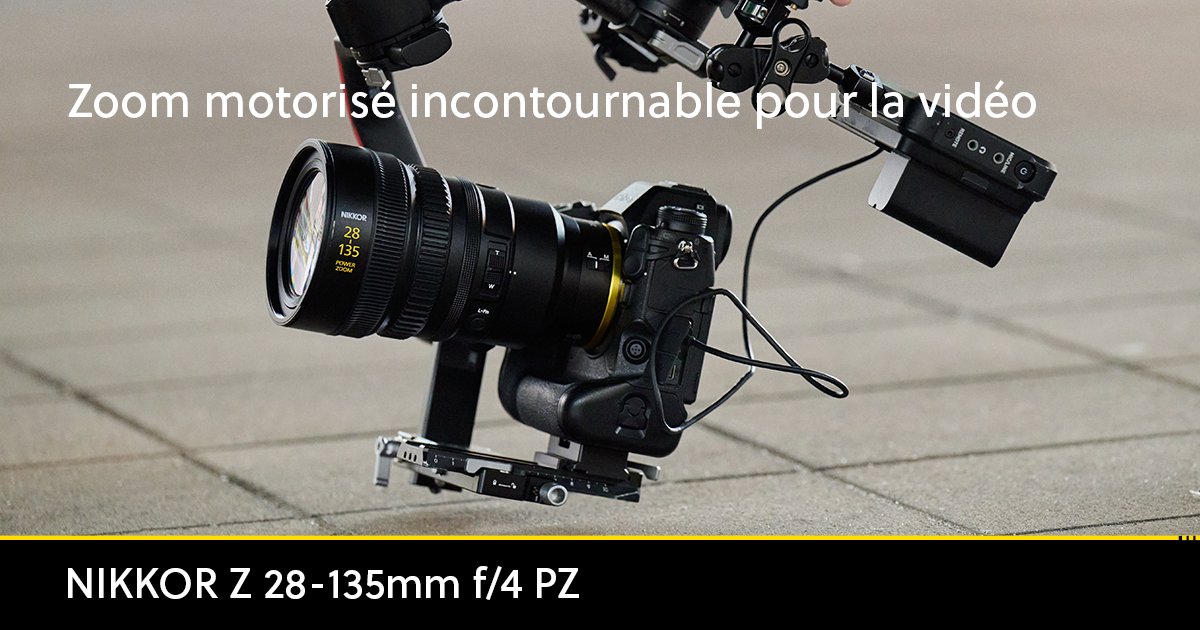 Découvrez le NIKKOR Z 28-135mm f/4 PZ. L’objectif vidéo idéal pour les créateurs équipés d’un boitier Nikon Z plein format comme le Z9 et le Z8.
👉 bit.ly/4aY7HQi