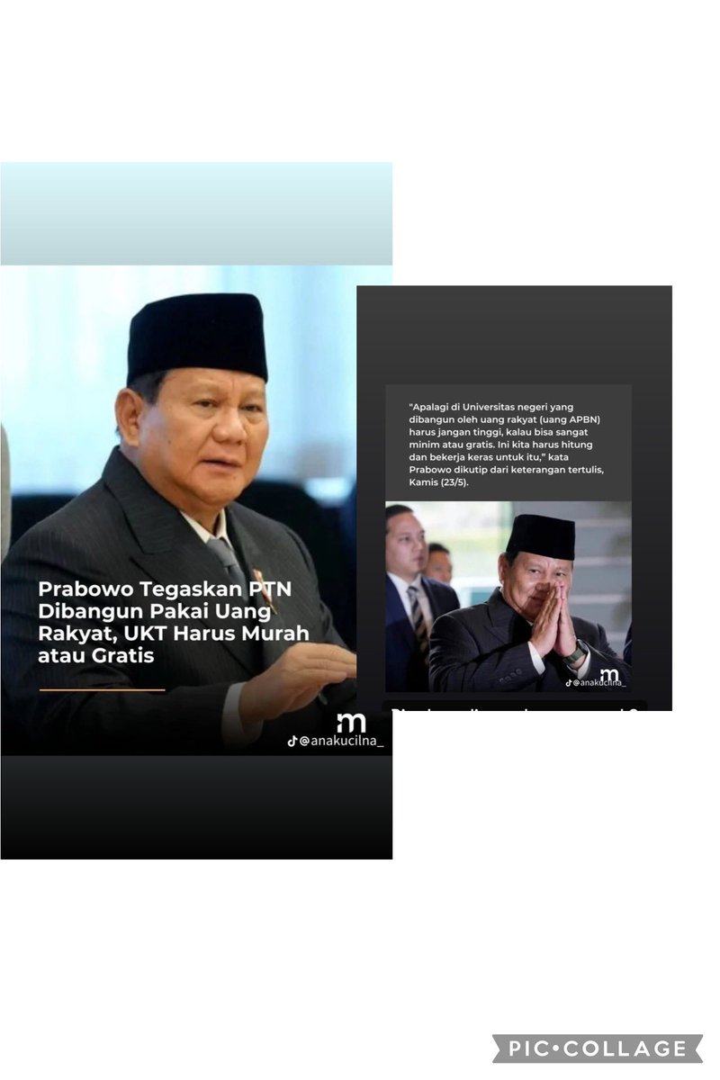 Mengingatkan janji pak <a href="/prabowo/">Prabowo Subianto</a> tolong jangan ingkar janji #uktmahal