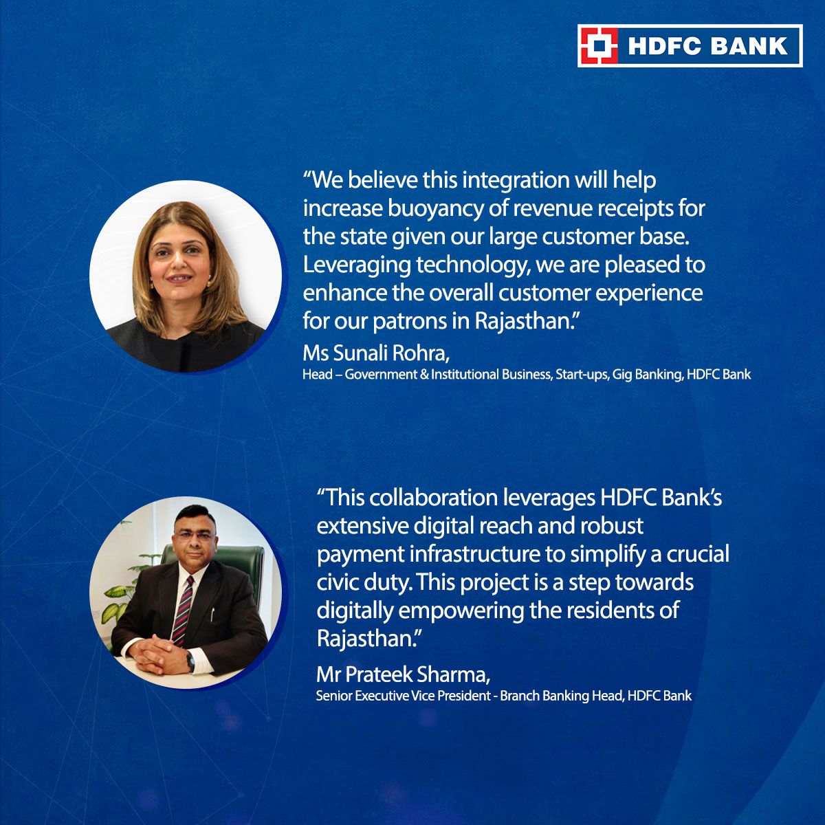Empowering Rajasthan residents digitally

#HDFCBank #News