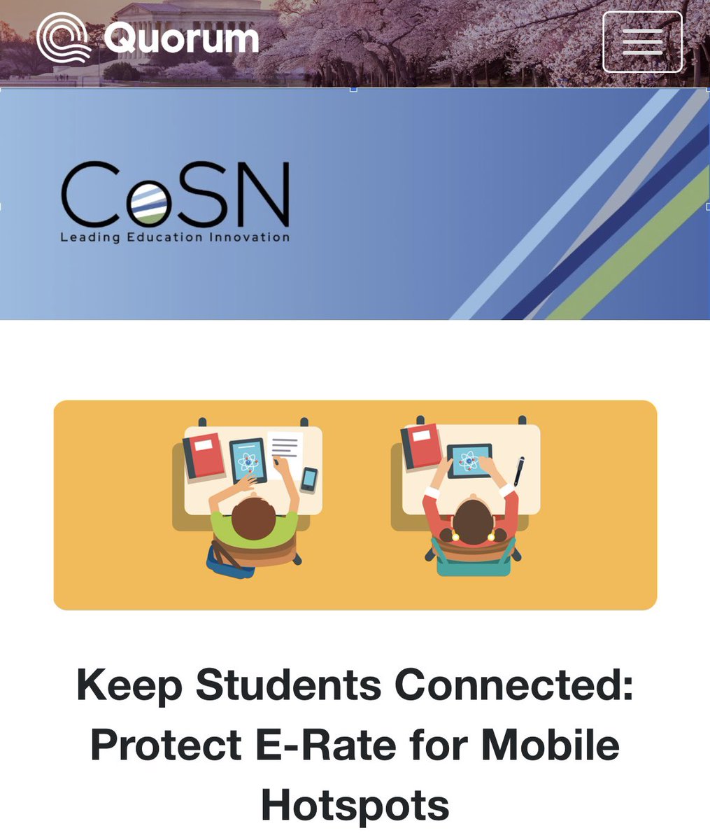No Wi-Fi, no learning. Congress is considering S.J.Res.7, a resolution that strips critical home internet access from students who need it most. We can’t let this happen. Raise your voice &amp; tell Congress to protect E-rate! 📢 Take action: bit.ly/40WrHOJ <a href="/keithkrueger/">Keith Krueger</a>