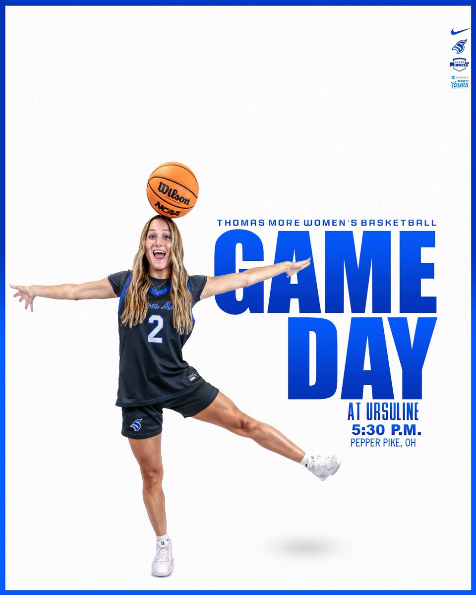 Thomas More Saints (@tmusaints) on Twitter photo GAME DAY.
π: Women's Basketball @ Ursuline
β°: 5:30 P.M.
π: Pepper Pike, OH
ποΈ: The Jane and Lee Seidman Gymnasium
πΊ: sl8.in/5RROQZnC
π: sl8.in/Fkk0GX8N
<a href="/TMWBasketball/">Thomas More Women's Basketball</a>
#LetsGoSaints GAME DAY.
π: Women's Basketball @ Ursuline
β°: 5:30 P.M.
π: Pepper Pike, OH
ποΈ: The Jane and Lee Seidman Gymnasium
πΊ: sl8.in/5RROQZnC
π: sl8.in/Fkk0GX8N
<a href="/TMWBasketball/">Thomas More Women's Basketball</a>
#LetsGoSaints