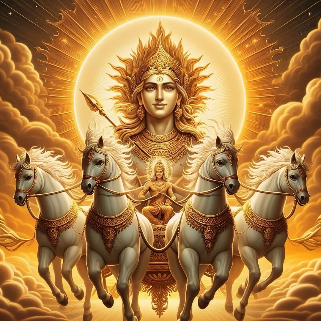 सृष्टि के पालनहार जगत के नाथ भगवान सूर्य देव की अलौकिक छवि।।   

ॐ सूर्यदेवाय नमः 🌞