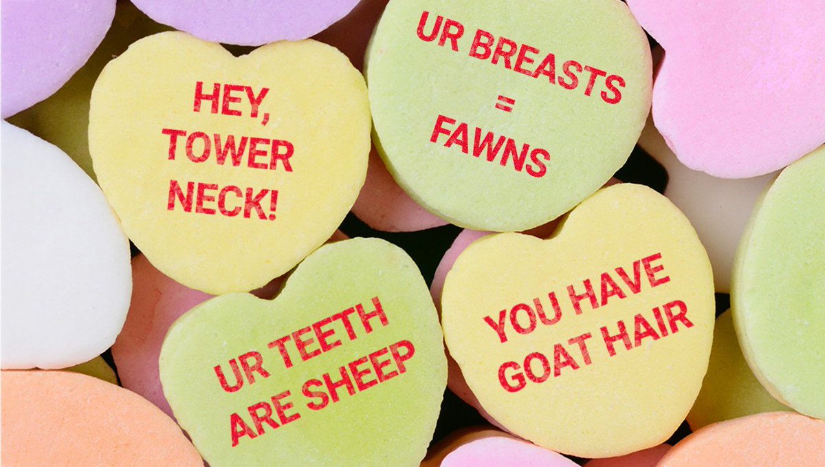 TheBabylonBee's tweet image. Song Of Solomon Sweetheart Candies Now Available buff.ly/2OPjYOa