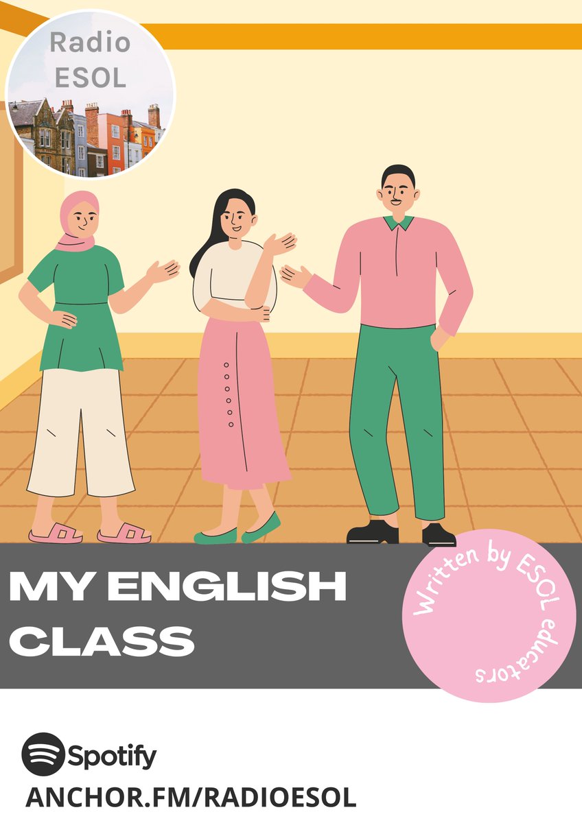 Some of our #ESOL Level 1 students <a href="/EnfieldCentre/">ESOL #FE</a> <a href="/leedscitycoll/">Leeds City College</a>  volunteered to record this week's #RadioESOL episode, aimed at the Entry 1 learner.  In this group discussion, three students talk about their English class. anchor.fm/radioesol