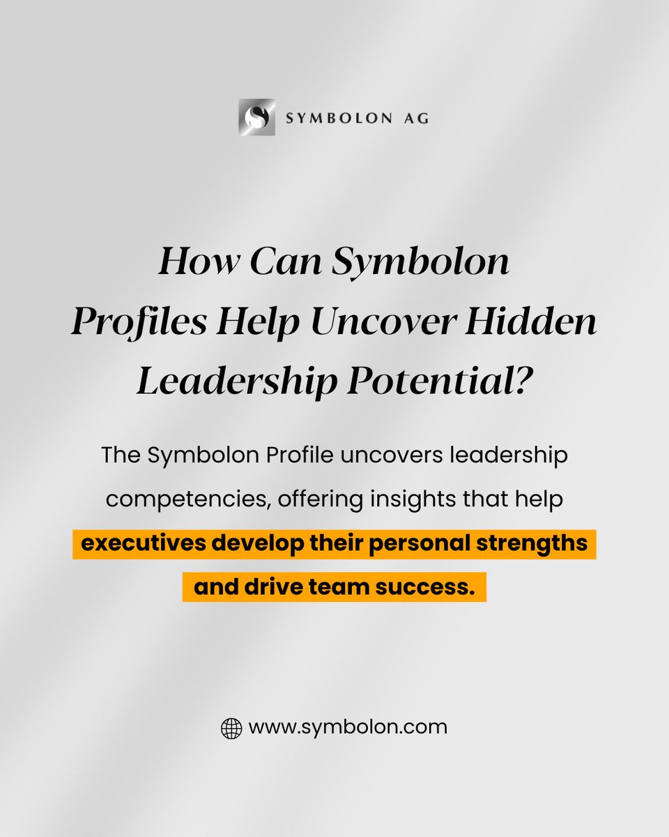 The Symbolon Profile uncovers leadership competencies, offering insights that help executives develop their personal strengths and drive team success. 

Contact us to learn more!

🔗 symbolon.com

#hiddenpotential #selfawareness #executivecoaching #Germany #Berlin