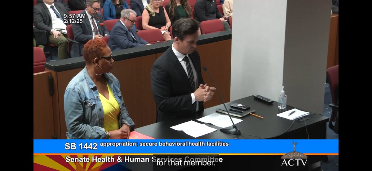 Mental Health Lawyer AZ (@josh_mozell) on Twitter photo Yesterday we testified on secure residential - something ACMI has been working on for 7 years. I got to testify with one of my favorite people - Evelia Davis too. Result: through HHS unanimously. I’m very appreciative to Senator Werner for sponsoring this year. Yesterday we testified on secure residential - something ACMI has been working on for 7 years. I got to testify with one of my favorite people - Evelia Davis too. Result: through HHS unanimously. I’m very appreciative to Senator Werner for sponsoring this year.
