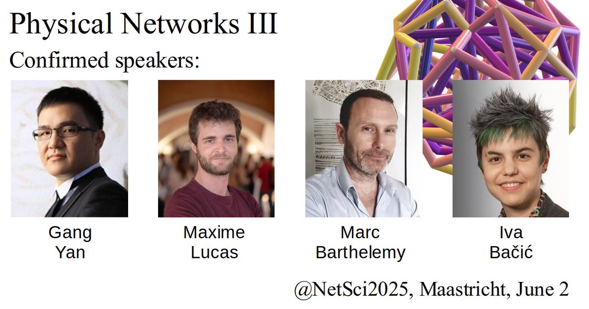 Still few days to submit your contribution to PhysNets III <a href="/NetSciConf/">NetSci 2026</a>:

Are you working with spatial networks where the shape of the nodes and links matter? Submit an abstract to present at PhysNets III until Feb 17 to physnet@ceu.edu
  
Details: sites.google.com/view/physnet25…